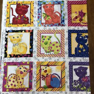 ロラライハリス Cat Happy パネル白生地