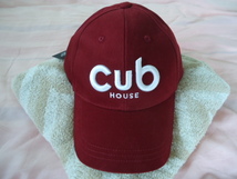 カブハウス　Ｃｕｂ HOUSE Cap 帽子　赤（エンジ）　フリーサイズ　　グレイハウンド　新品　スーパーカブ　カブ主_画像1