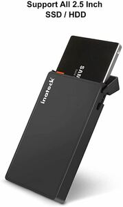 Inateck 2.5型 USB 3.0 HDDケース外付け 2.5インチ厚さ9.5mm/7mmのSATA-I, SATA-II, SATA-III, SATA HDD/SSDに対応、FE2005