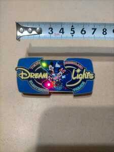  free shipping Tokyo Disney Land electrical pare-do Dream laitsu shines sliding type pin badge pin z Mickey Mouse 