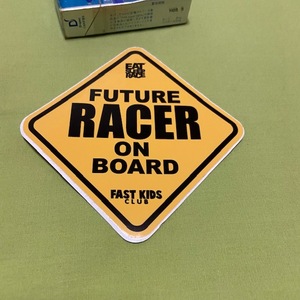Future Racer on Board　黄色　EatSleepRace ステッカー　USDM イートスリープレース