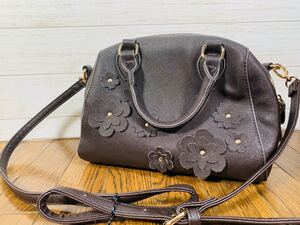 【大特価セール】◆MAJESTIC LEGON ◆3Dフラワーボストンバッグ