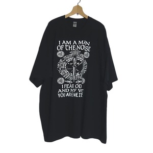 新品 大きいサイズ Tシャツ 剣 プリントTシャツ デッドストック GILDAN 黒色 メンズ 4ＸL ティーシャツ #2391