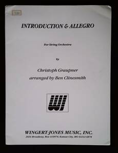  free shipping / string comfort concert musical score / Chris tof*glaupna-: in Toro da comb .n* and *are Glo / audition possible / Ben * Klein Smith compilation / score & part .