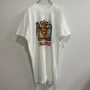 ビンテージ　90s　イングランド　プリント　Tシャツ　デザイン　XL　220329