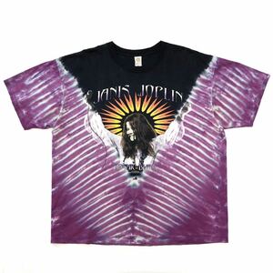 2000s【Janis Joplin】Kozmic Blues タイダイTシャツ XLサイズ 両面プリント ヴィンテージ/ジャニスジョップリン ブルースロックTee