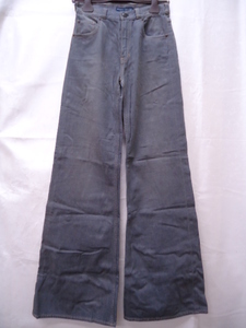 [KCM]sta-44* unused goods *[RALPH LAUREN/ Ralph Lauren ] lady's Denim flare pants size 26 gray series 