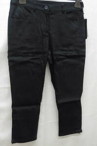 [KCM]mod-195# new goods unused #[modify/ modifying ] capri pants size 42 black lady's 