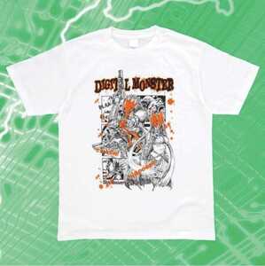 デジタルモンスター　15周年記念　白地　メンズTシャツ　Sサイズ