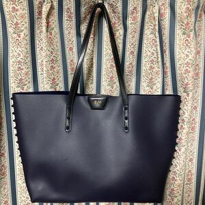 送込）GUM GIANNI CHIARINI ジャン二 キアリー二 スタッズトートバッグ PVC 雨 レイン対応 鞄 バック ショルダーバッグ きちんと系 仕事