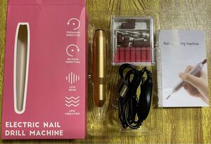 電動ネイルケア ネイルマシン 正/逆回転 USB 電動爪磨き