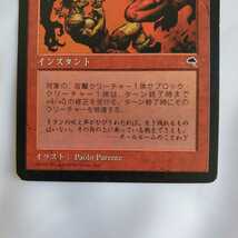 ○★MTG★すさまじき激情★マジック・ザ・ギャザリング★テンペスト★1997年★保管品★_画像4