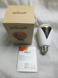 ie Geek Bluetooth4.0 スピーカー内蔵 LED 電球 ライト 5W E26/E27口金 音楽再生機能付 送350