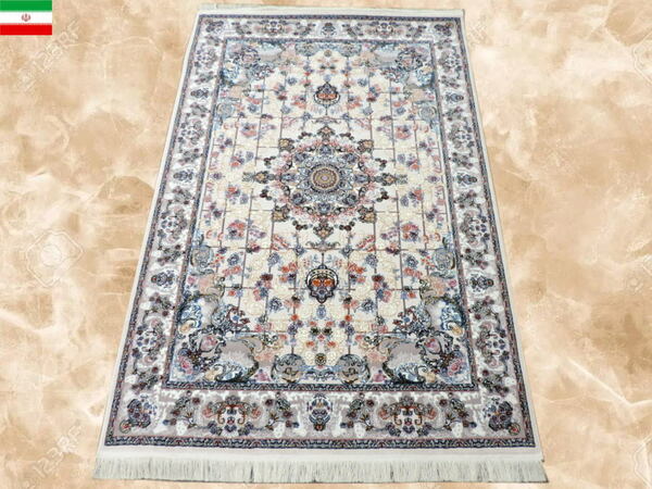 ペルシャ絨毯 カーペット ラグ 63万ノット ウィルトン織り 機械織り ペルシャ絨毯の本場 イラン 中型サイズ 225cm×150cm m07 本物保証