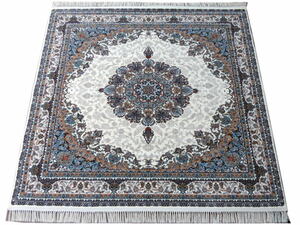 ペルシャ絨毯 カーペット ラグ 63万ノット ウィルトン織り 機械織り ペルシャ絨毯の本場 イラン 大型サイズ 200cm×200cm o13 本物保証