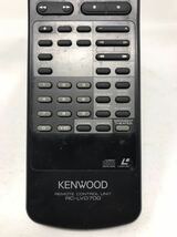 KENWOOD CD LDプレーヤー LVD-700用リモコン RC-LVD700 全ボタン電波飛び確認済み　N5081_画像3