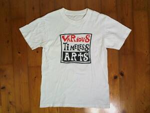 ★難有☆ビームス★BEAMS★『VARIOUS TIMELESS ARTS(ヴァリアスタイムレスアーツ) 』プリント 半袖Ｔシャツ コットンTシャツ Ｓ位 白