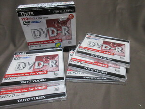 太陽誘電　That's DVD-R DR47V-TP　4.7GB　10mm Pケース・５枚