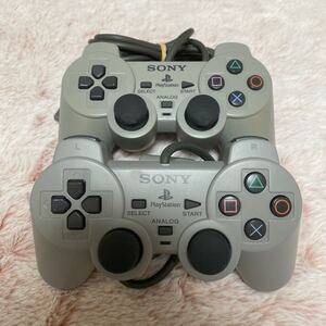 PlayStation2 コントローラー2セット (グレー) ソニー