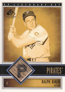 2003 UD 'RALPH KINER' SP LEGENDARY BAT