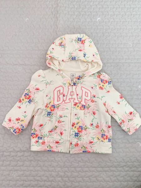 baby GAP 花柄くま耳パーカー