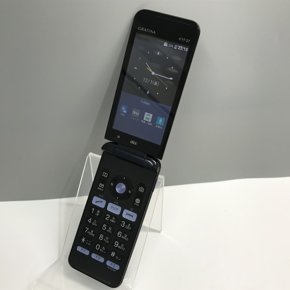 ショップ 超美品 KYF39 GRATINA ブラック 墨 ガラケー 本体 白ロム 中古 土日祝発送OK SIMロック解除済み 美品 GRATINA KYF37 かんたんケータイ ブラック 安心保証 即日発送 中古本体 白ロム 中古 ガラケー au KYOCERA あす楽 土日祝発送OK