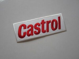 Castrol カストロール オイル バイク オートバイ ガソリン メーカー ワッペン/ F1 レーシング 自動車 カー用品 整備 作業着 カスタム 106