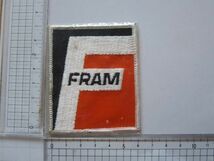 ビンテージ FRAM フラム メーカー パーツ オイル ロゴ ワッペン/ 刺繍 ステッカー F1 自動車 バイク レーシング 112_画像8