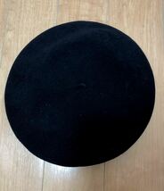 Galeries Lafayette Paris ベレー帽 VERITABLE BASQUE IROULEGUY フランス製 帽子 ブラック パリ_画像5