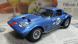 * ultra rare out of print *EXOTO*1/18*1963 Chevy Corvette Grand Sport Coupe #80 blue metallic 