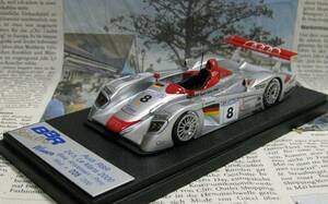 * out of print * world 200 pcs *BBR*1/43*Audi R8R #8 2000 Le Mans 24h≠MR