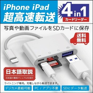 iPhone SDカードリーダー apple sdカードカメラリーダー