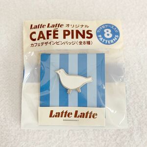 ＜未使用＞Bird とり　カフェデザインピンバッジ ★幅約２cm〈ｏ