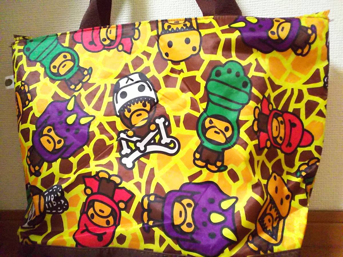 限定☆BAPE KIDSアベイシングエイプbaby miloベビーマイロ茶色トート