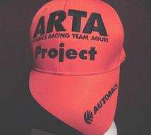 ARTA Project AUTOBACS RACING TEAM AGURI オートバックス チーム アグリ キャップ 刺繍ロゴ＆マーク ORG-BLK F 58㎝ 未使用品/スーパーGT_画像7