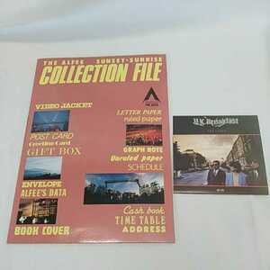 THE ALFEE SUNSET-SUNRISE COLLECTION FILE コレクションファイル 中古 長期保管品 ステッカー 