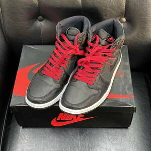 Jordan 1 Retro High Black Satin Gym Red 555088-060 Nike ナイキ エアジョーダン1 レトロ ハイ OG ブラック yeezy イージー スニーカー