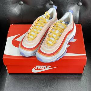 [ new goods unused ]Nike Air Max 97 Football Grey Light Thistle cw5588-001 Nike air max football gray orange yellow 