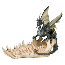 ドラゴンの骨の小物入れ/ ドラゴンの顎（アゴ）トレイ/オファー・ディッシュ(皿)彫刻 彫像（輸入品_画像2