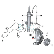 BMW E84 X1 E70 X5 E71 X6 フロント ホイールハブボルト 4本セット 左右共通 3.0si 4.8i 20iX 25iX 28iX 35iX 50iX M 31206872920_画像2