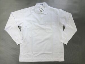 S size white Mizuno polo-shirt with long sleeves MIZUNO new goods 