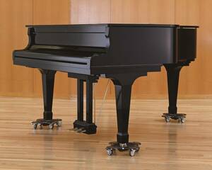 グランドピアノの移動が楽になる　日本製　グランドピアノ用　補助キャスター シングルモデル　3個セット　ホテル　学校　イベントホールに