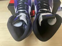 【1回着用美中古】 NIKE ナイキ AIR JORDAN 1 RETRO HIGH OG COURT PURPLE 27cm エアジョーダン1 コートパープル 555088-500 US9_画像5