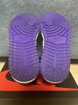 【1回着用美中古】 NIKE ナイキ AIR JORDAN 1 RETRO HIGH OG COURT PURPLE 27cm エアジョーダン1 コートパープル 555088-500 US9_画像6