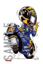 イラスト ロッシ MotoGP(2004・左向き)_画像2