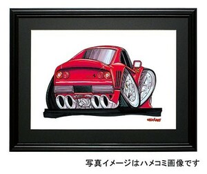 イラスト フェラーリ288GTO（後ろ）