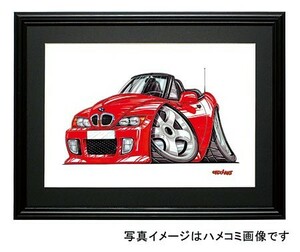 イラスト ＢＭＷ　Z3（赤）