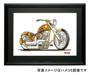 イラスト HARLEY CUSTOM CHOPPER（金）