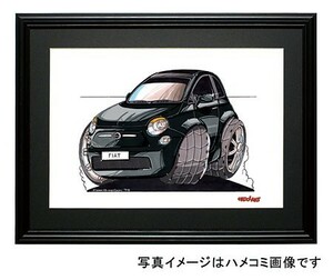 Иллюстрация Fiat 500 (новый, черный)