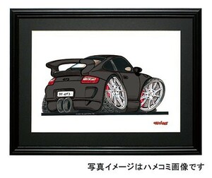 イラスト ポルシェ911GT3（997・黒）